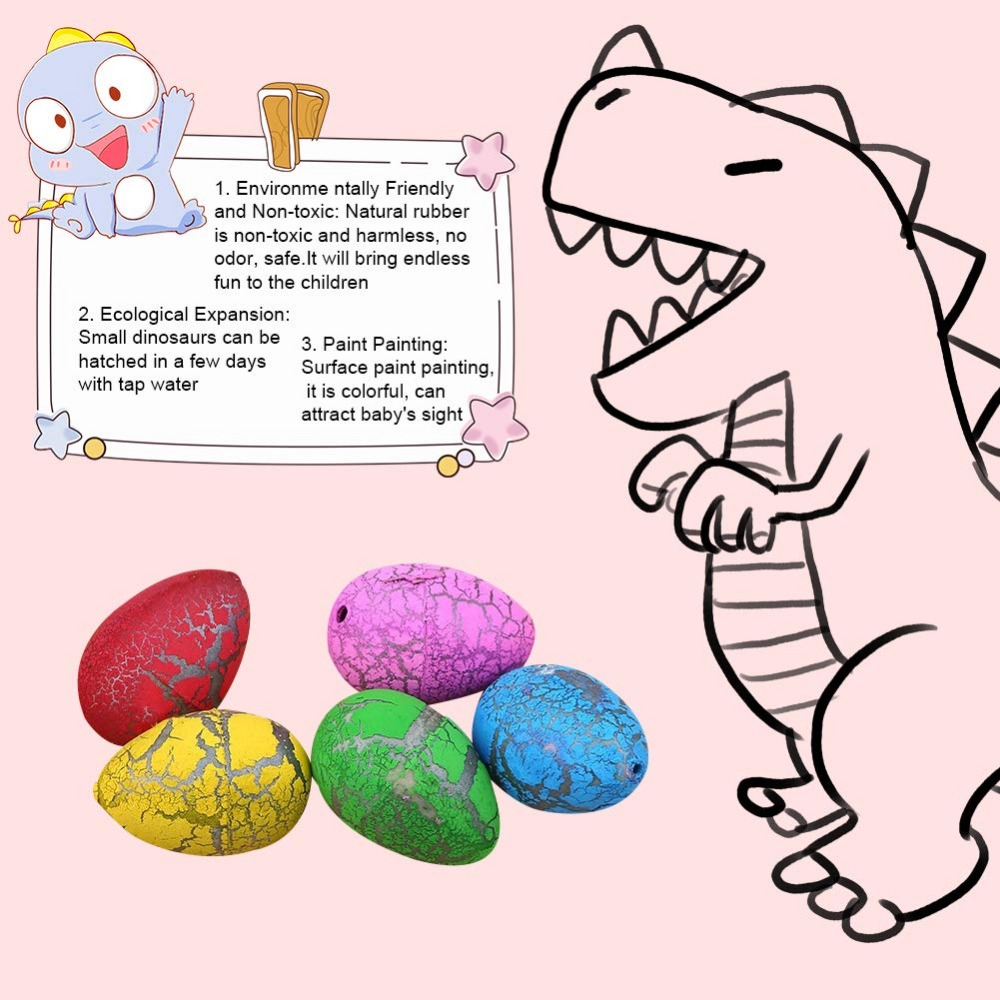 Magic Hatching Cultiver des œufs de dinosaures Faveurs Favors Cultives de dinosaure nouveauté Toys for Child Kids