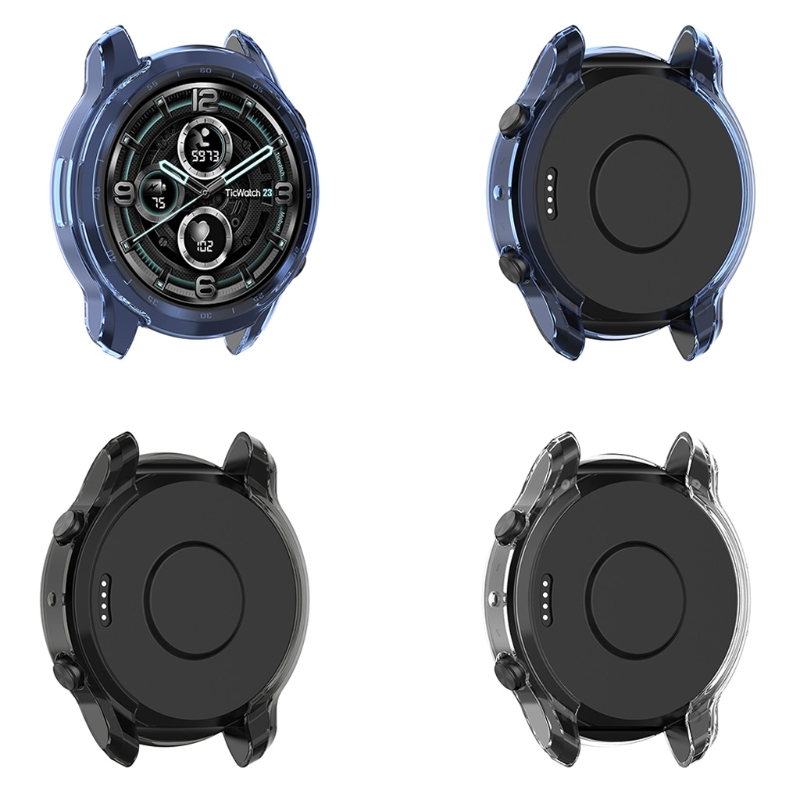 TPUSICONE MATÉRIE TPUSILICONE Soft Ultra-Slim Case de manche de coque de protection de la peau pour -TeTwatch Pro 3 Lite / Pro 3 Smart Watch