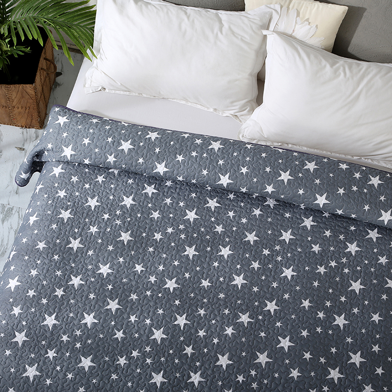Zomerse spread geometrische geprinte dubbele gewatteerde dekenquilts en dekbedden voor volwassenen dun airconditioned dekbed voor bed#SW