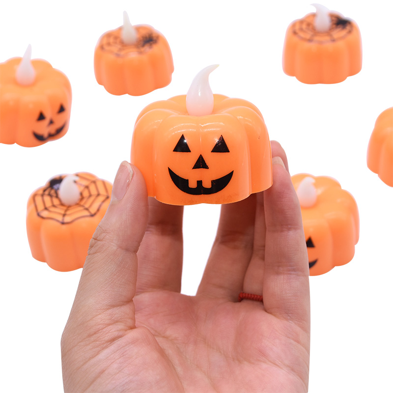 1/2/Pumpkin Candle Light Halloweenowe przyjęcie LED LED LED LAMPE LAMPE LAMPOWANIA ROZMIAR HALLoween Dekoracje do domu