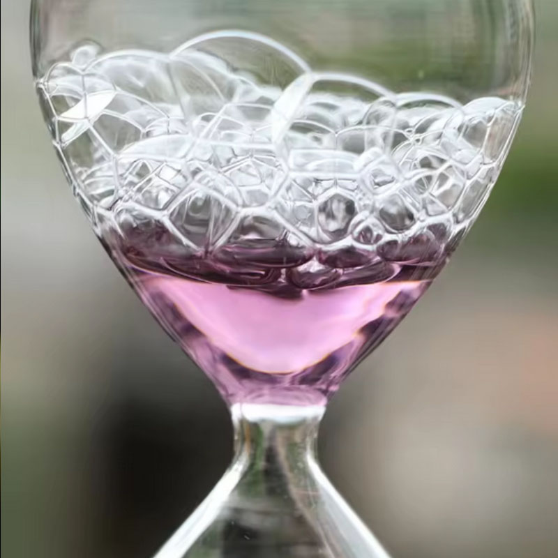 2024 Glass Bubble Sherglass Home Irregular Home Bourse Decorative Crafts Liquid Mol Foot Drift Bottle Funny Sandglass Holiday Gift