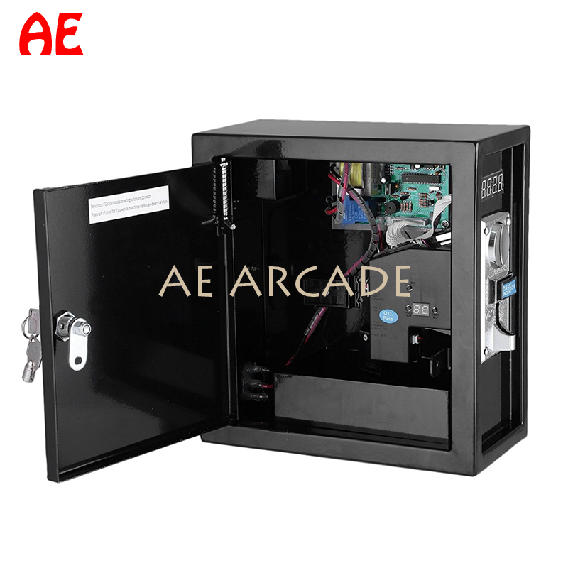 Boîte de contrôle de la minuterie opérée de la pièce Multi Coin Acceptor Coin pour lavage de massage de la machine Regarder TV Beach Shower Winky Store