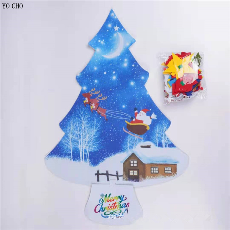 Ornamentos de Natal Papai Noel, árvore de Natal Tree Diy Felt Christmas Tree Felt Snowman para casa Navidad Ano Novo 2022 Presentes