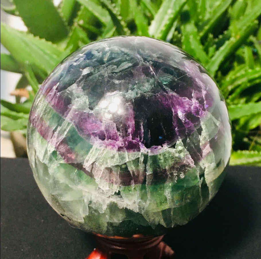 Doğal renk florit kuvars kristal topu parlaklık iyileştirme