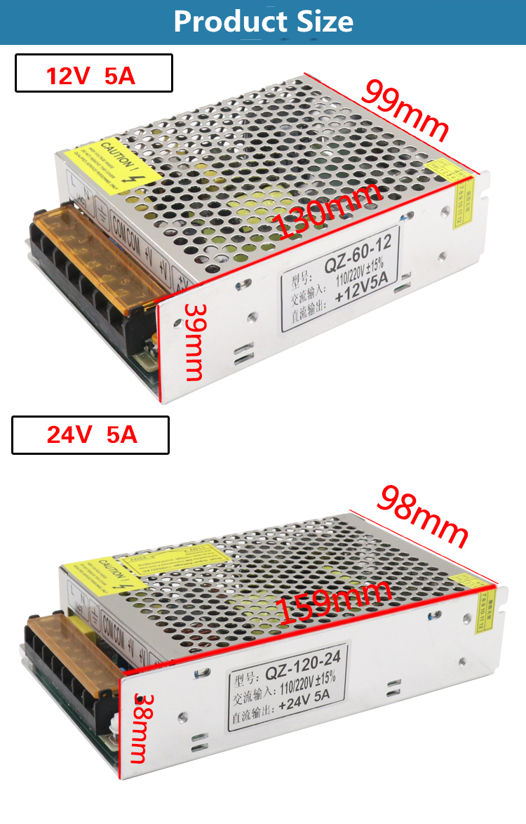 AC 220V à 24V12V DC Alimentation de commutation DC