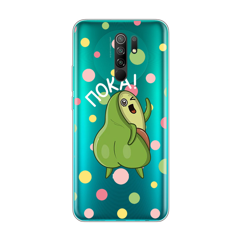 Cute Avocado Food Transparent Silicone Cover For Redmi Note 11 11T 10T 10 10S 9 9S 9T 8T 8 7 5 Pro Max Phone Case