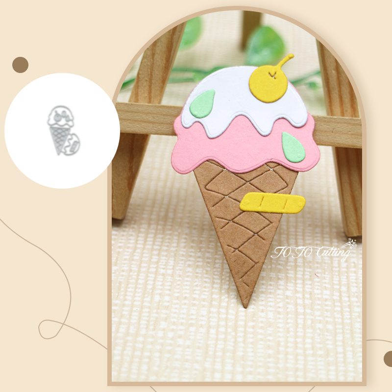 Summer Ice Cream Cutting Dies Scrapbooking Craft Die Cut Álbum Paper Cutting Paper Cartings Fool