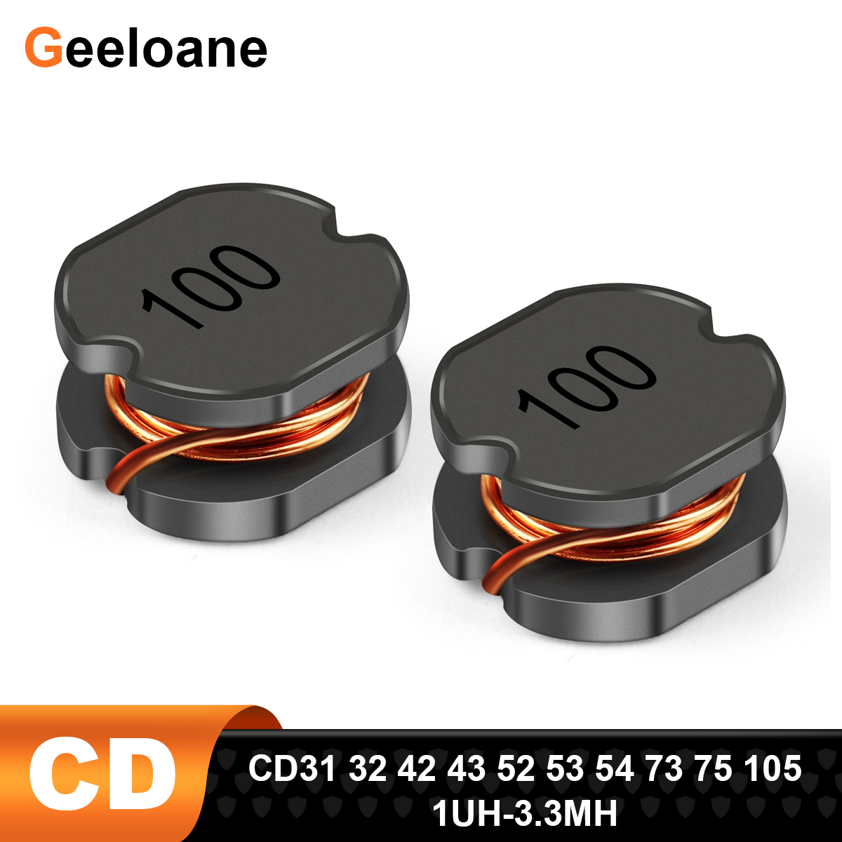 Inductoire SMD haute puissance CD31 CD32 CD42 CD43 CD52 CD53 CD54 CD73 CD75 CD105 1UH-3.3MH Inductance de puissance