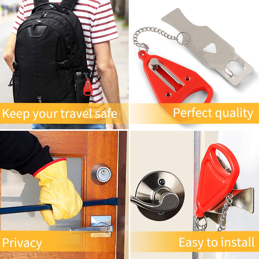 Naierdi Portable Hotel Lock Lock Lock Liet Lock Lock Affitto Lock Antift-Lohelt la sicurezza Hardware di sicurezza di sicurezza la casa