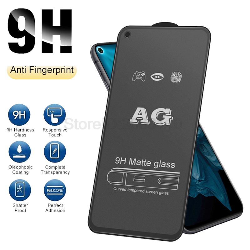 Honor 50 Lite Matte Glass Film för Huawei Honor 9x 8x 9a 8a 10i 60 Skärmskydd P30 P40 Mate 20 Lite P Smart 2019