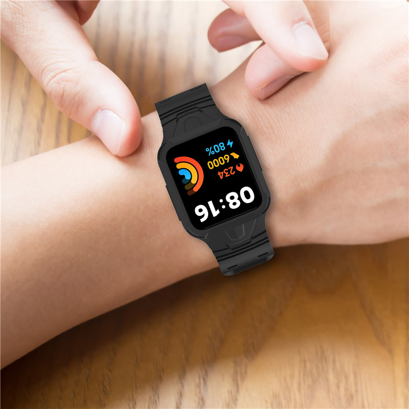 Xiaomi Mi Poco Band/Mi Watch Lite 2/Horloge 2/Redmi Watch 2 Correaのための通気性のある耐久性のあるソフトリストバンドノンスリップスポーツストラップ