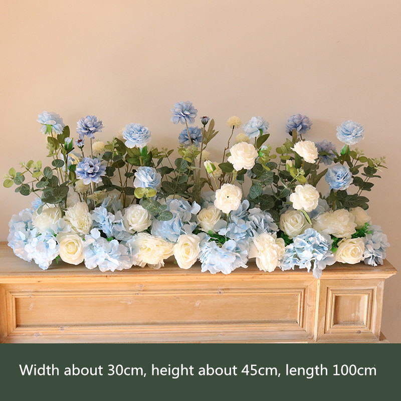 Arco personalizzato fiore artificiale ampliato di fascia verde di fascia alta fiore di fiore disposizione delle piante piante a parete decorazione del matrimonio