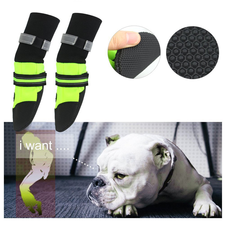 Medium And Large Pet Dog Shoes Non-slip Waterproof Dogs Shoes Cover Socks Soft-soled Boots Outdoor Botas Dla Psa Perros Chien