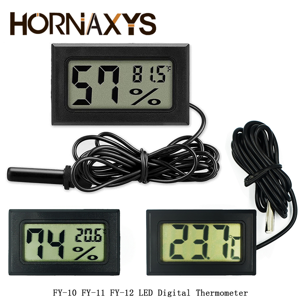 FY-10 FY-11 FY-12 LED Thermomètre Digital Thermomètre Tempière de capteur Testeur Testeur 5V 12V pour la voiture Intérieur de bain pour bébé