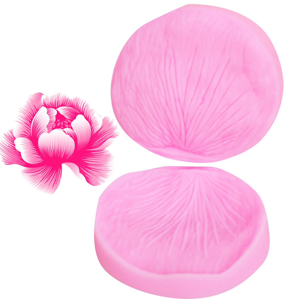 Veias cortadoras de veteeto de pétala rosa moldes de silicone fondent sugarcraft gumposte argila papel de decoração de papel ferramentas de decoração de bolo cs221