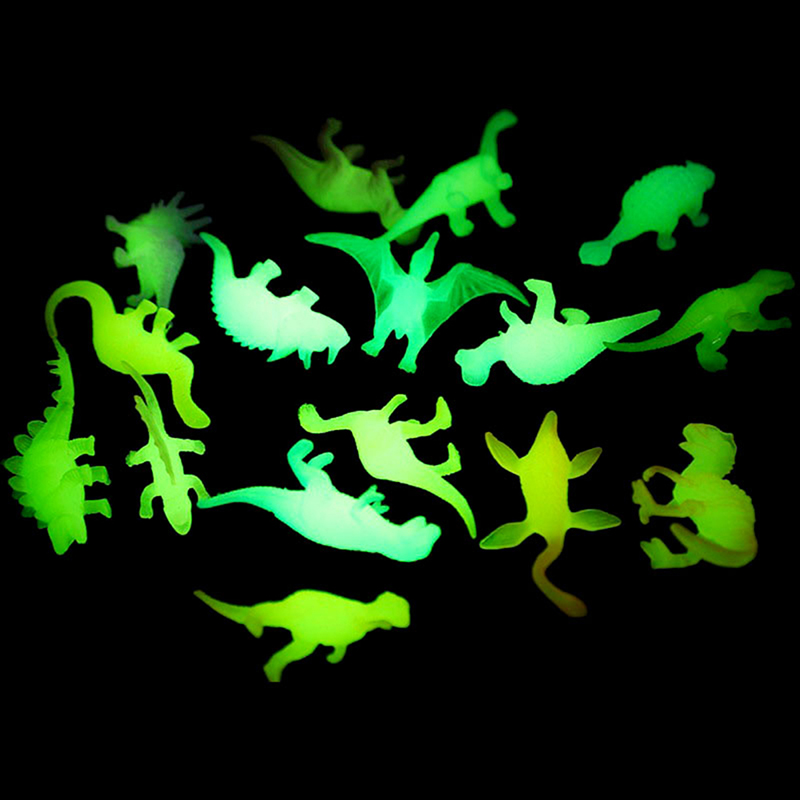 luminoso giurassico noctilucenti giocattoli di dinosauro bagliore nei dinosauri scuri Glow Party Supplies