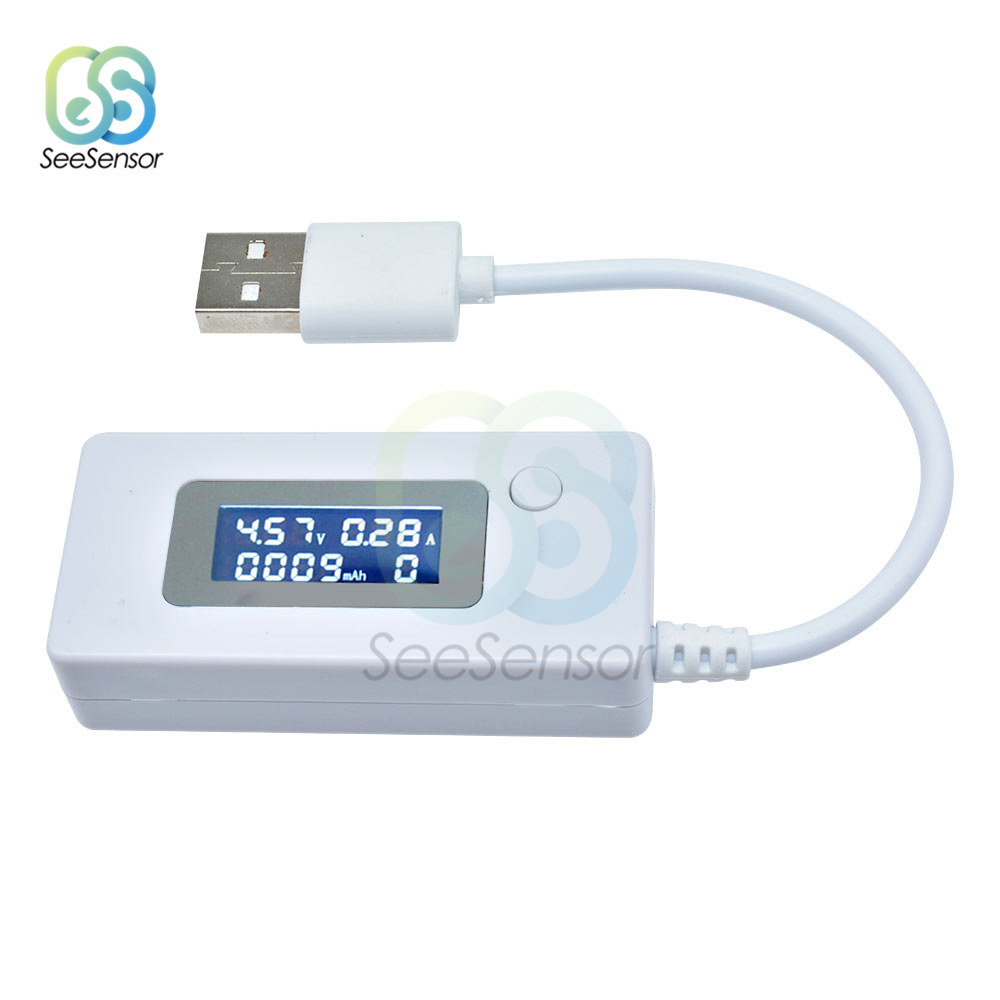 LCD USB-detector Voltmeter Ammeter Mobiele vermogen opladercapaciteit Tester Meter Spanning Current Meter Laadmonitor DC 4-30V