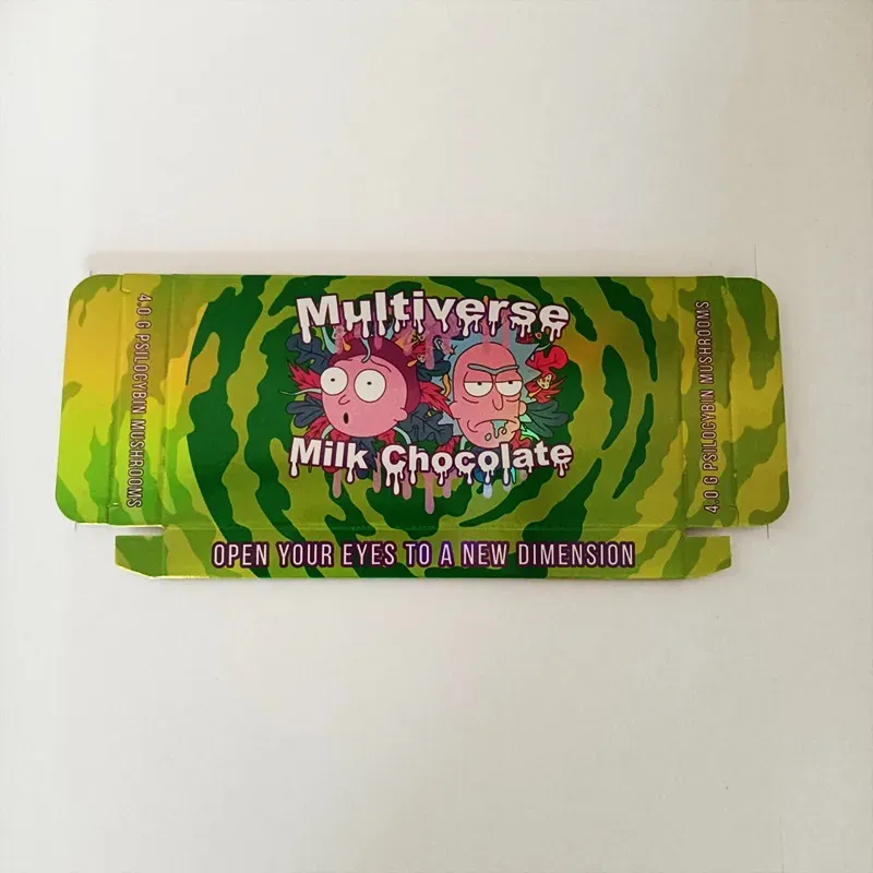 wholesale 3 Flavors Multiverse Chocolate Bar Packaging Boxes with 15grid Compitible Mold Milk  & Cream Box Mushroom Chocolates Packing Package Boxes