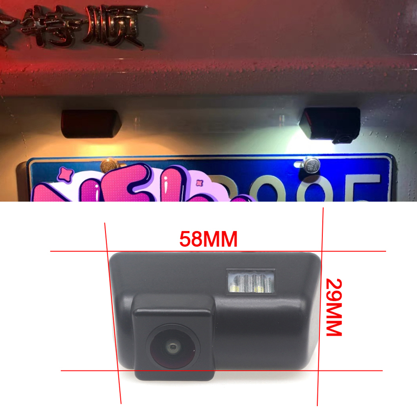 12V Câmera da placa de visualização traseira do carro Vista ajuste para o Ford Transit Connect Tourneo 150 250 350 350HD T-Series 2000 2001 2002 2003 ~ 2018