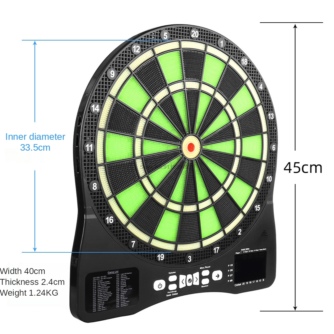 FUN LED Automatic Scoring Luminous Electronic Darts Set Secure Soft Electronic DartBoard Adult Children Dart Board Multiplayer