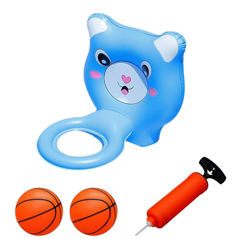 1 X Ball Ring 2 X Ball 1 X Pump Uppblåsbar pool Toy Water Sports Basketball Set for Kids Tub inklusive Zwembad Accessoires