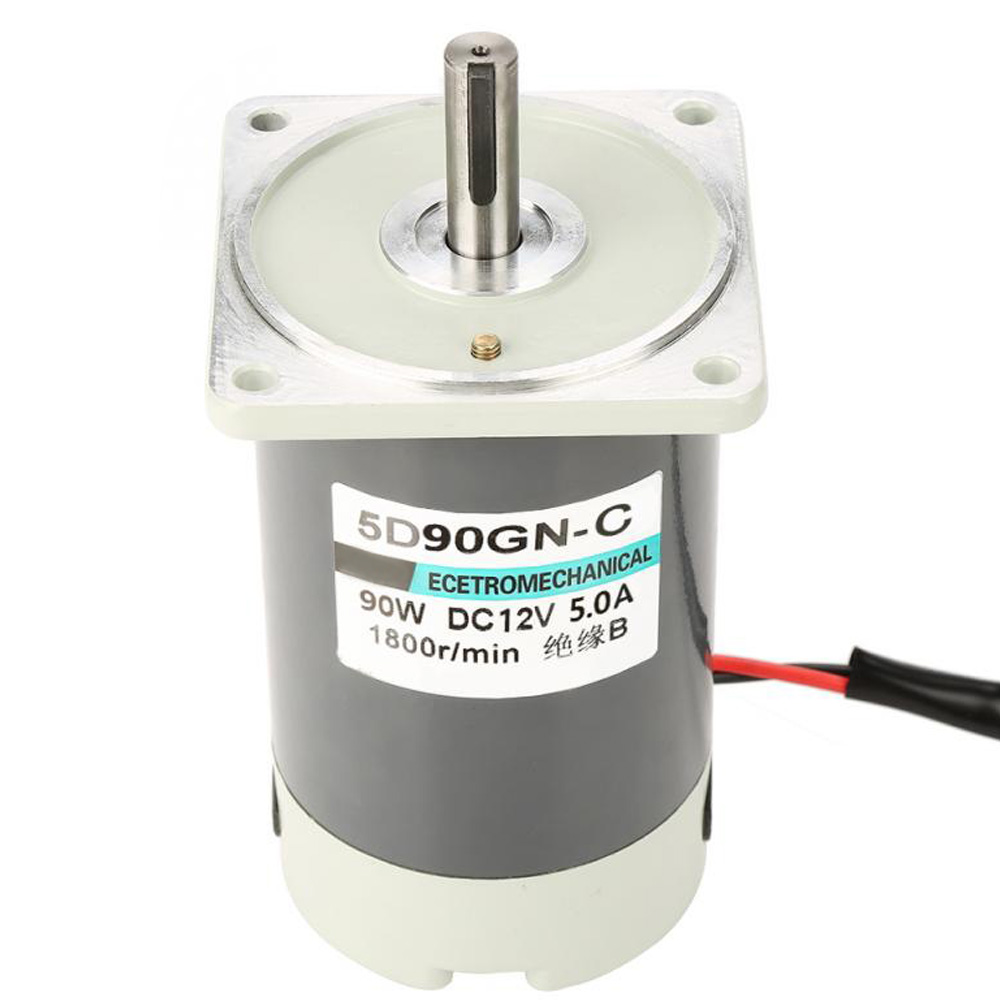 90W Elektrische micro DC High Speed Motors 12V 24V 1800/3000rpm Lange levensduur Verstelbare snelheid Omkeerbare DC Permanent magneetmotor