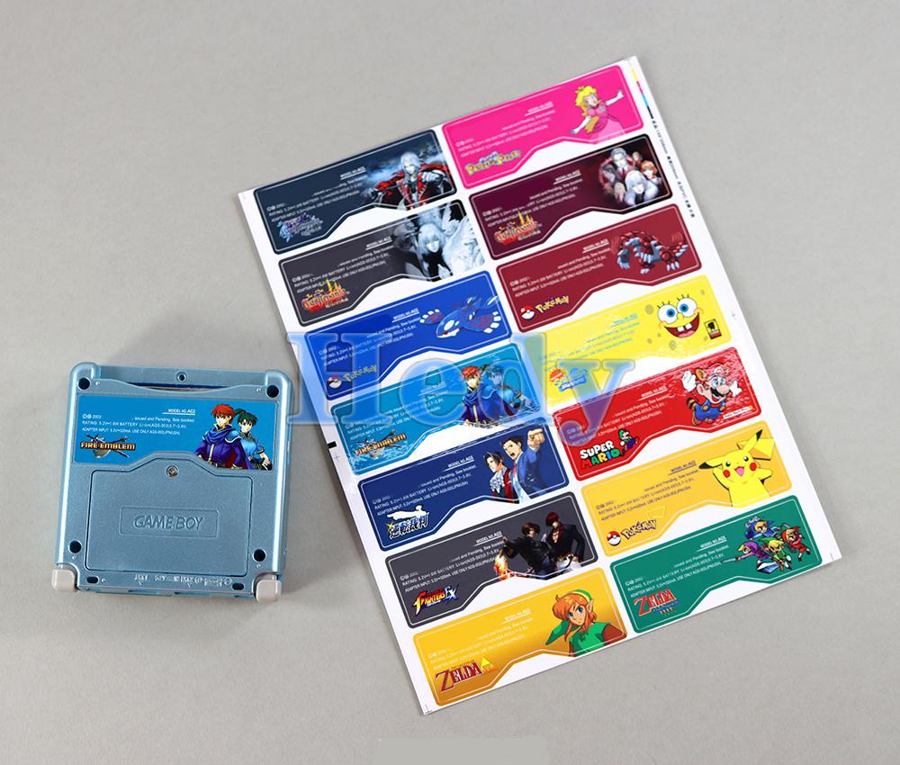 Замена для Nintend Gameboy Advance GBA Label Sticker Custom Design для GBA SP -консоли наклейки на задний план