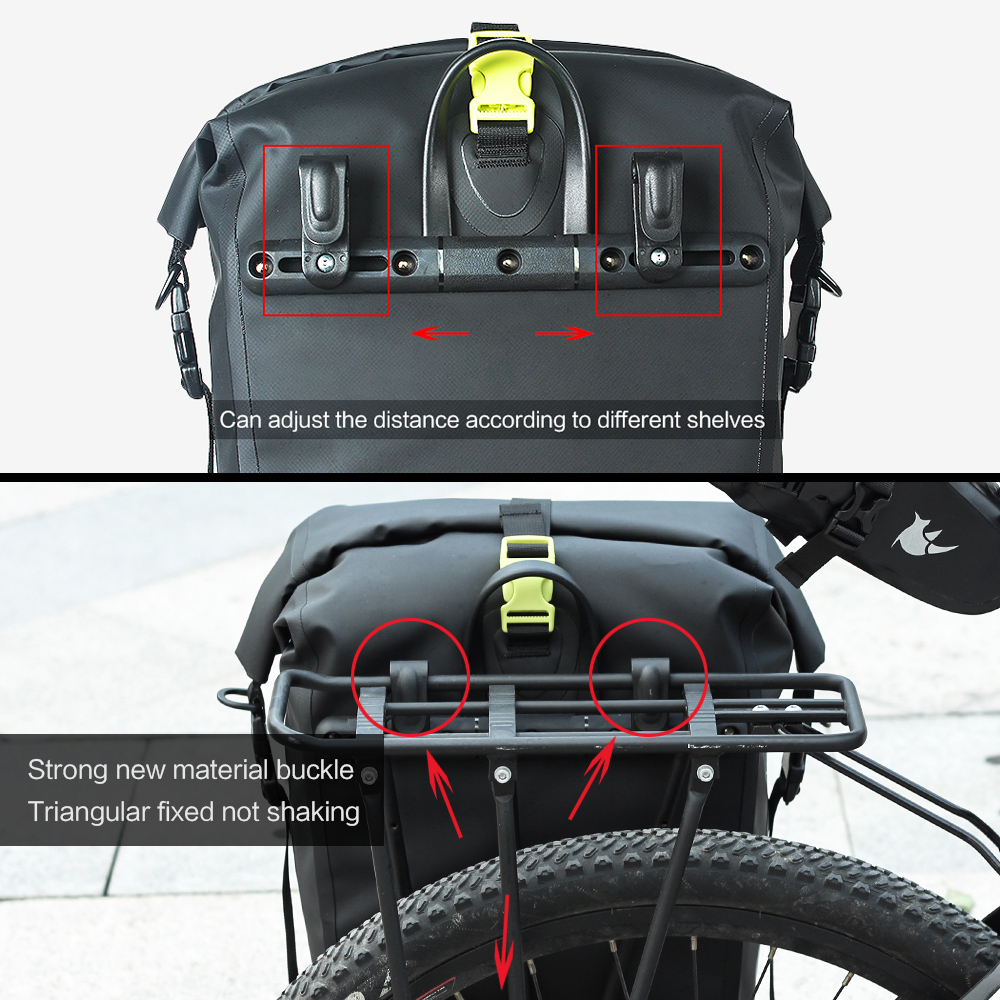 Bike Bag Waterproof Bike Bicycle Rear Rack Pannier Bag Cycling Rear Seat Bag Outdoor Shoulder Bag casco ciclismo