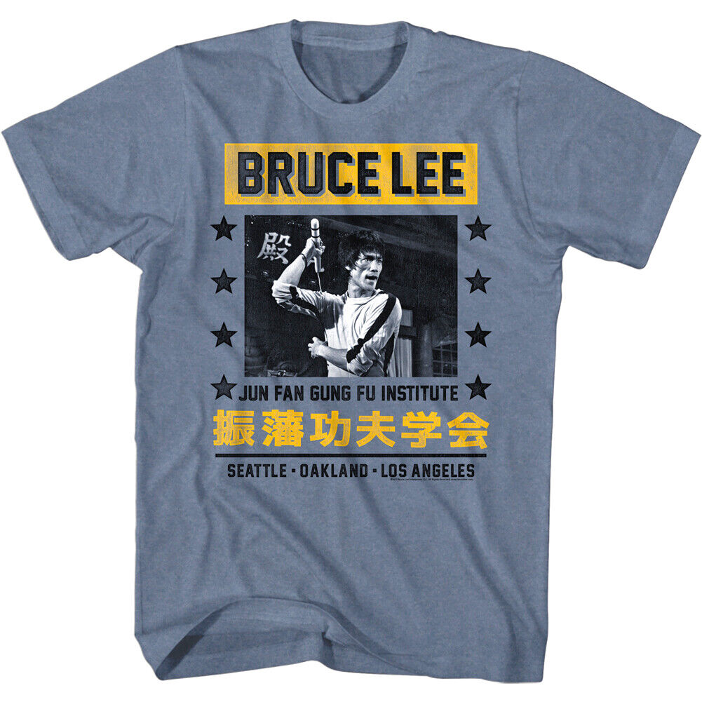 Bruce Lee Jun Fan Gung Fu Institut T-shirt masculin Seattle Oakland Los Angeles