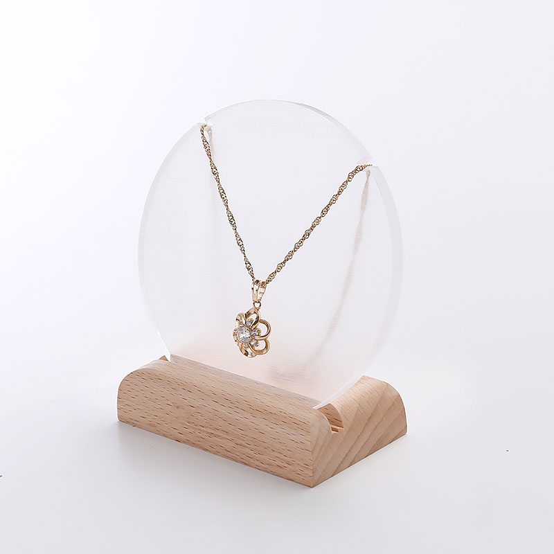 Necklace in legno acrilico Dispaly Stand Bracciale Charms Holder Surport Explay Gioielli Organizzatore di gioielli Punteggi.