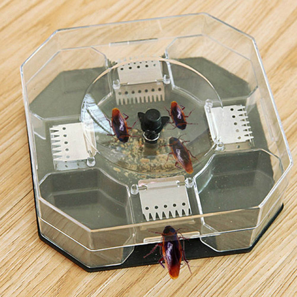 Cockroach Trap avec appâts en plastique réutilisable non toxique Bug Roach Catcher insecte Pest Killer Fou99