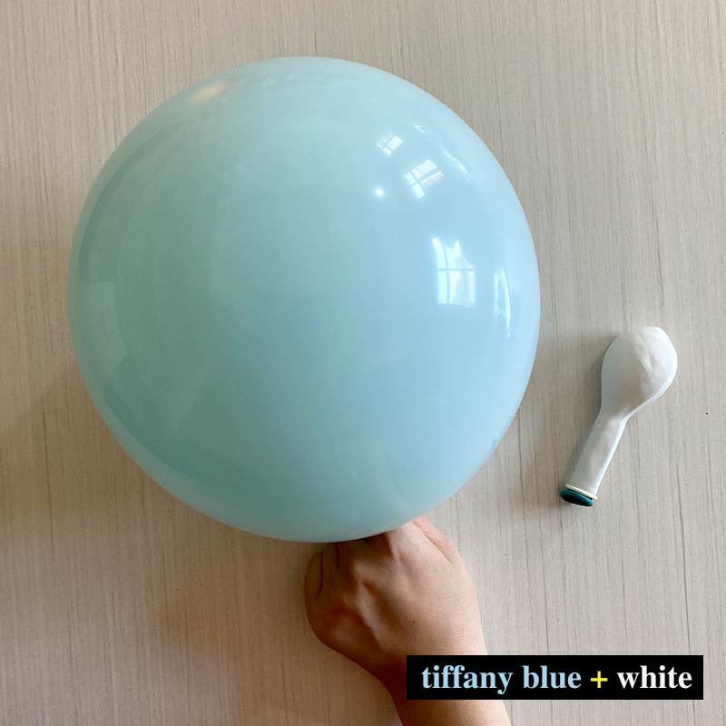 Tjockade latexballonger för dekoration, dubbelskiktsballong, vit, rosa, tiffany, blå, färgglad, bröllop, födelsedagsfest