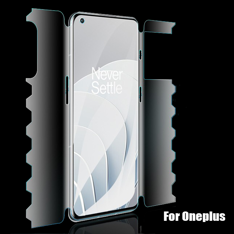 Новая гидрогелевая пленка для OnePlus 1+ 8 8t 8pro Screan Protector 9 9r 9pro 10pro 10 Pro Pro 360 ° Полное покрытие