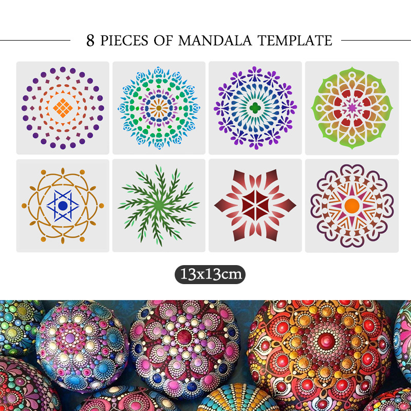 Mandala Dotting Tools Set pour dessiner des accessoires de pointage de peinture à la main pour peindre des ongles de peinture pour peinture pour la peinture Mandalas Rocks