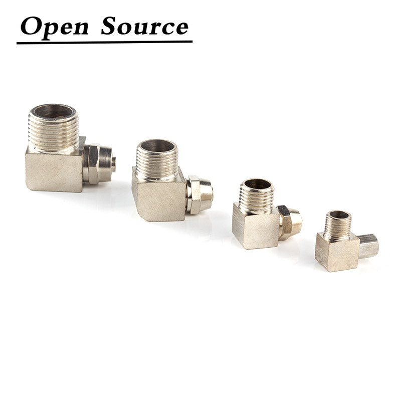 PL 4 6 8 10 12mm Pipe Tube To -M5 M6 1/8 1/4 3/8 1/2 Trachea Quick Screw Connector Copper Pneumatic Components Fast Twist Joint