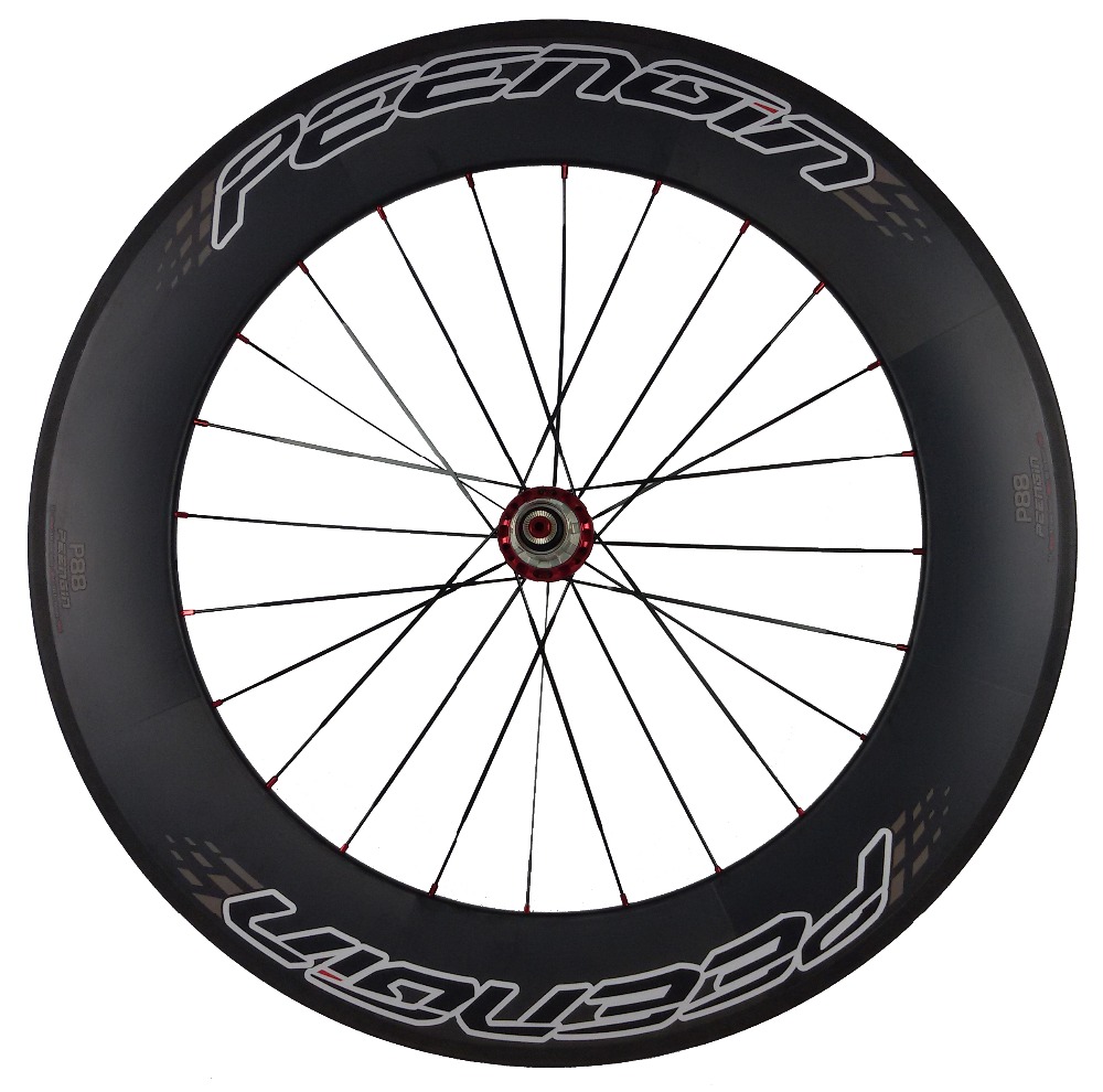 Bike Road Wheelsets zum Verkauf 700 ° C CO2-WHEELS-China Basaltbremse 88 mm Klinchen-Radsportrand 25 mm breit U-Fahrt Aero Pillar Spoke