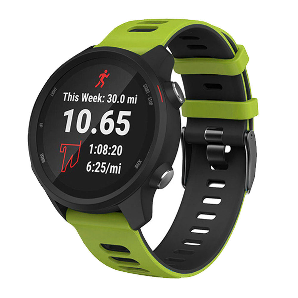 Banda di orologio in silicone a doppio colore garmin 245 cinghia da polso bracciale precurso