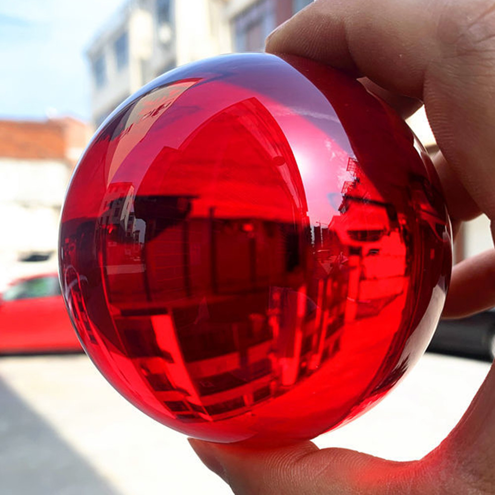 Многоцветная 80 мм 3,15 дюйма K9 Crystal Solid Ball Glass Sphere Healing Magic Photograph
