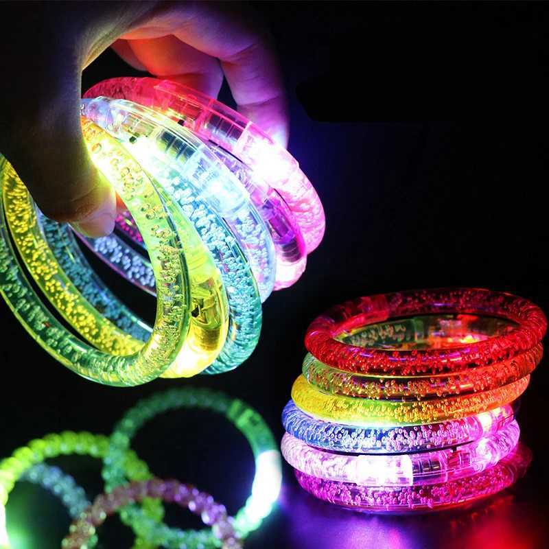 Led Rave Toy Flashing LED Party Bracelet Wristband Dance Disco Bangle Light for Halloween Christmas pulseras luminosas fluorescentes 240410