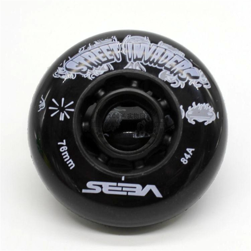 Hyper Seba Rad 80mm Black White Street Invaders Roller Skates Wheel FSK High HV HL KSJ Igor Inline Patinen Reifen 84a Slalom