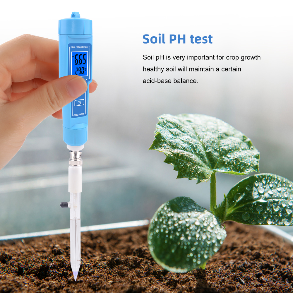 Yieryi New PH-61181 PH Meter Temperature Water Quality Tester Pen Soil PH Tester for Laboratory Drinking Water Cheese Meat Milk