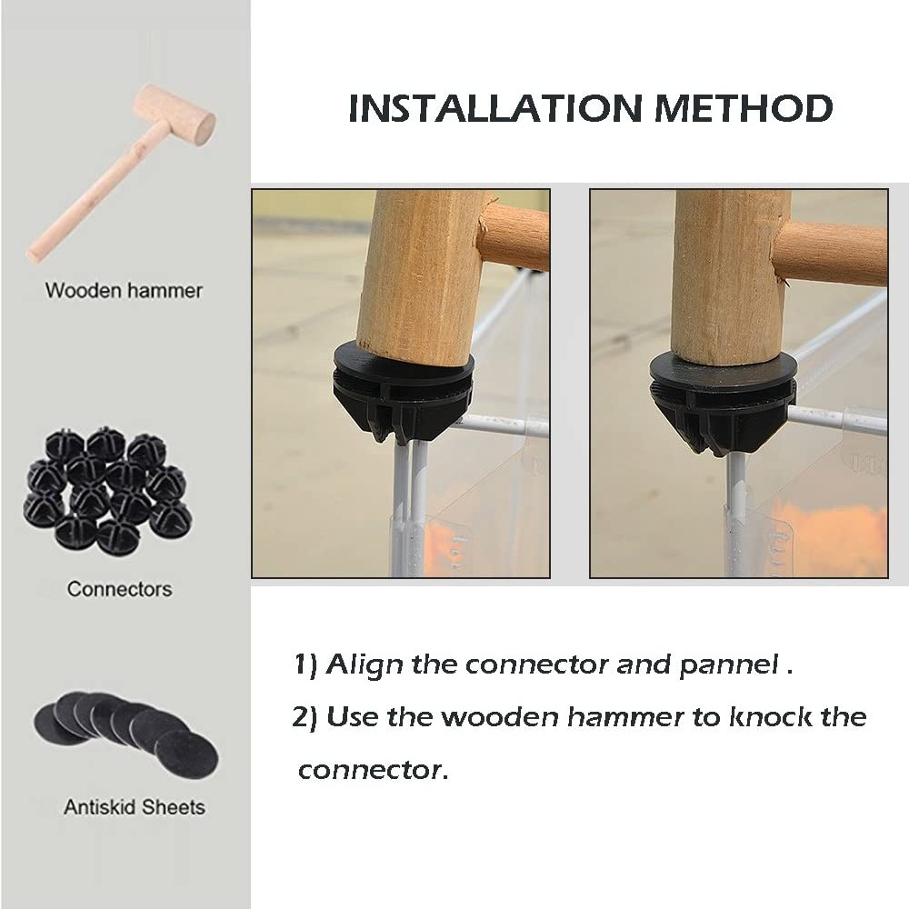 Pet Playpen dla szczeniaka - namiot z plastikowego ogrodzenia podwórka dla małych zwierząt, króliki Kennel Kennel Cage, DIY Portable Large Spac