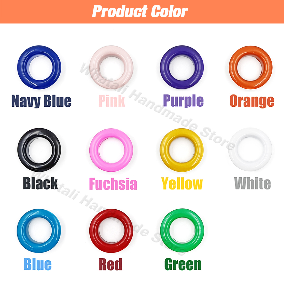 mixtes 11 couleurs Hole Eyelets pour bricolage en cuir en cuir