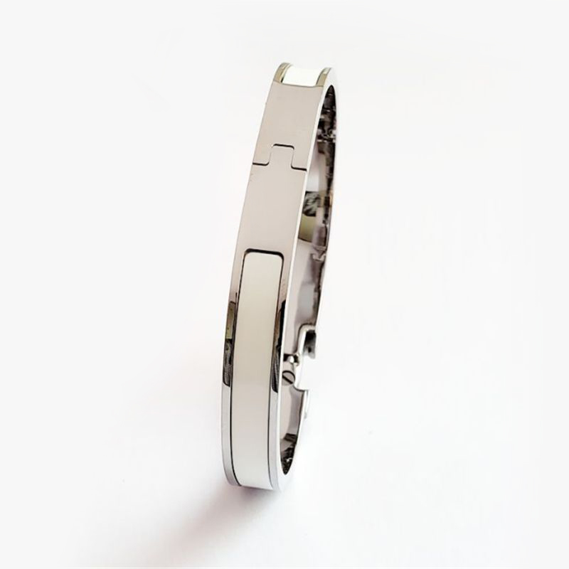 Bracelets en acier en acier inoxydable classiques de haute qualité Bracelet à ongles en or 12 mm Bracelet de luxe Marque de luxe pour hommes 18k bijoux en or cadeau