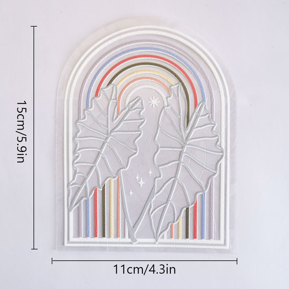 Sun Catcher PVC elektrostatiska glasklistermärken för fönster roliga solfångare vägg regnbågen prismor klistermärke solljus dekaler