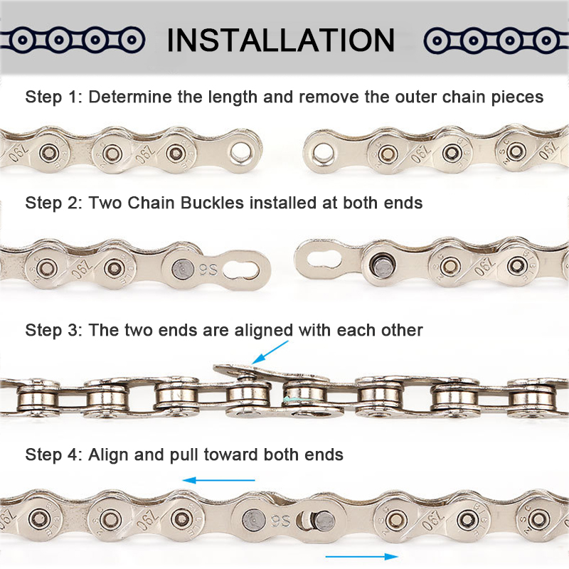 6/7/8/9/10/11/12 Speed Bicycle Chain Link Connector Quick Release Master Links Chain Joints Magic Buckles MTB Bike Accessories