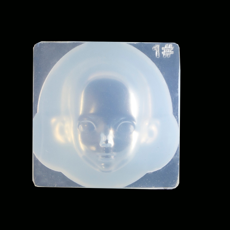 3D bambola Facciale umano Crystal Crystal epossidico resina in resina aroma cerata in gesso in gesso con cera cera che produce stampo polimero stampo in silicone stampo di argilla