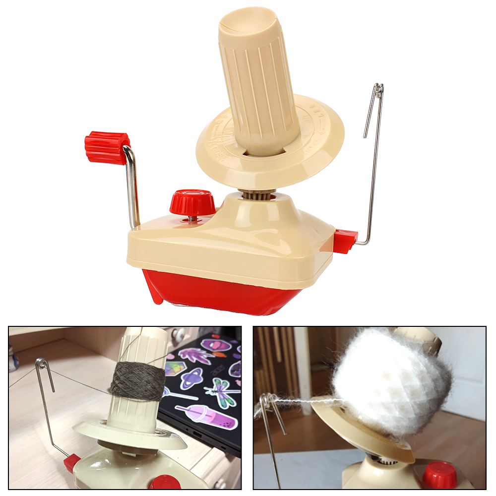 Vezelwol Winder Machine Handbediende garenwinder String Ball Handleiding voor de hand voor doe -het -zelf naaien Making Portable