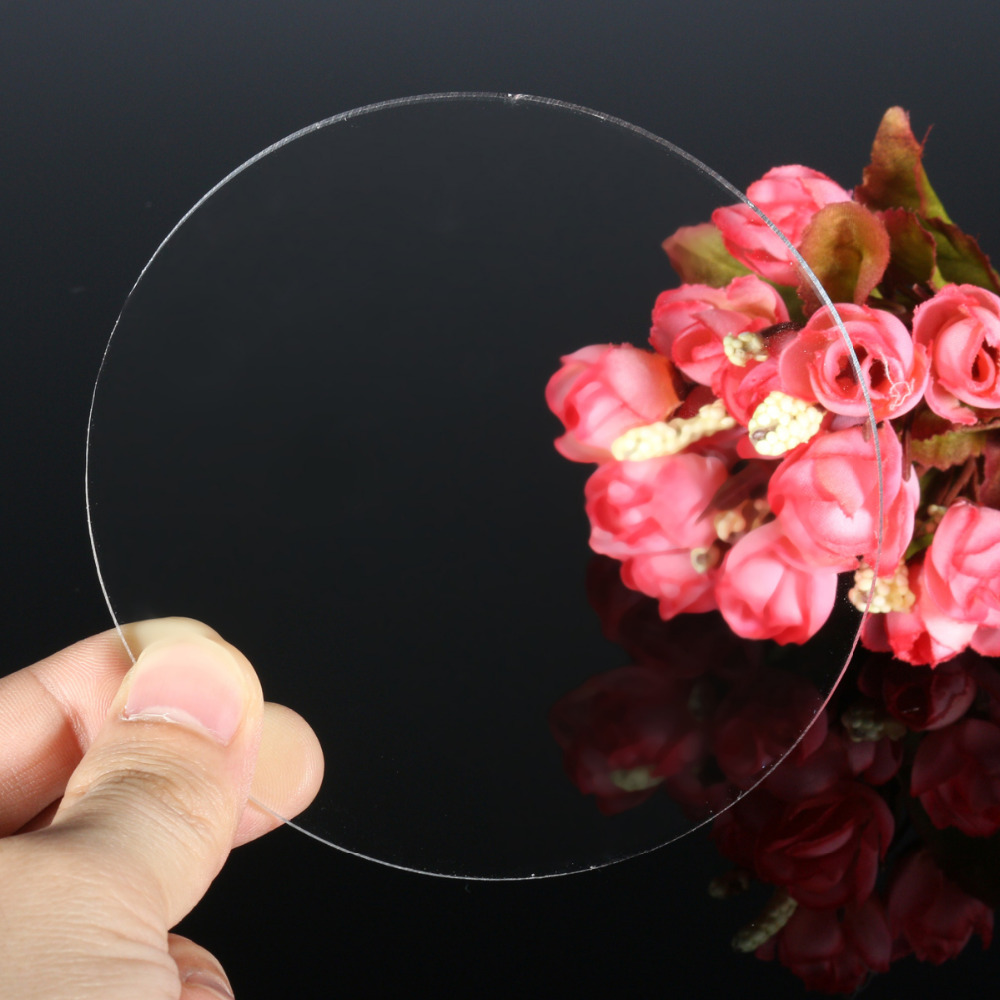 2.7mm Clear Extruded Acrylic Circle Discs for Picture Frames DIY Craft CD Racks