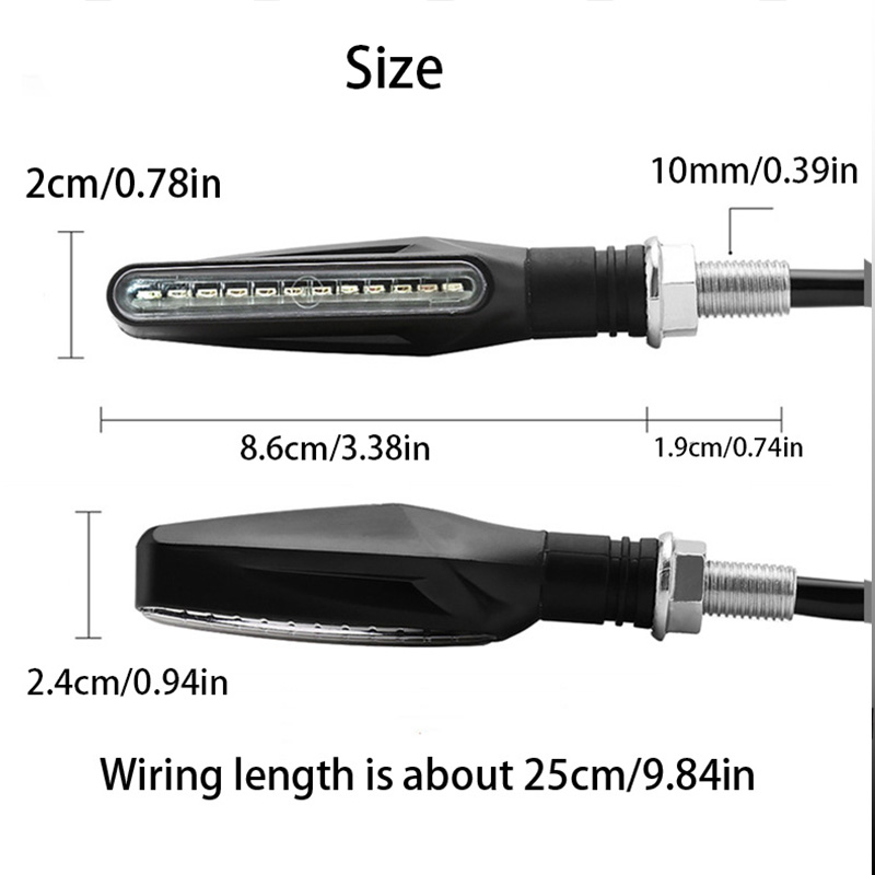 Signaux de clignotant la lumière clignotante pour Kawasaki à partir de 900 ER5 EX650 Versys 650 2021 Z900 2020 Versys 1000 Z300 650 636